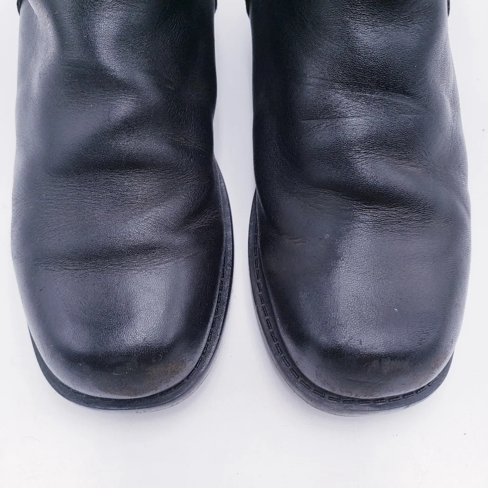 Harley Davidson Adriana Motorcycle Boots Biker Black Leather Zip Womens Size 8.5